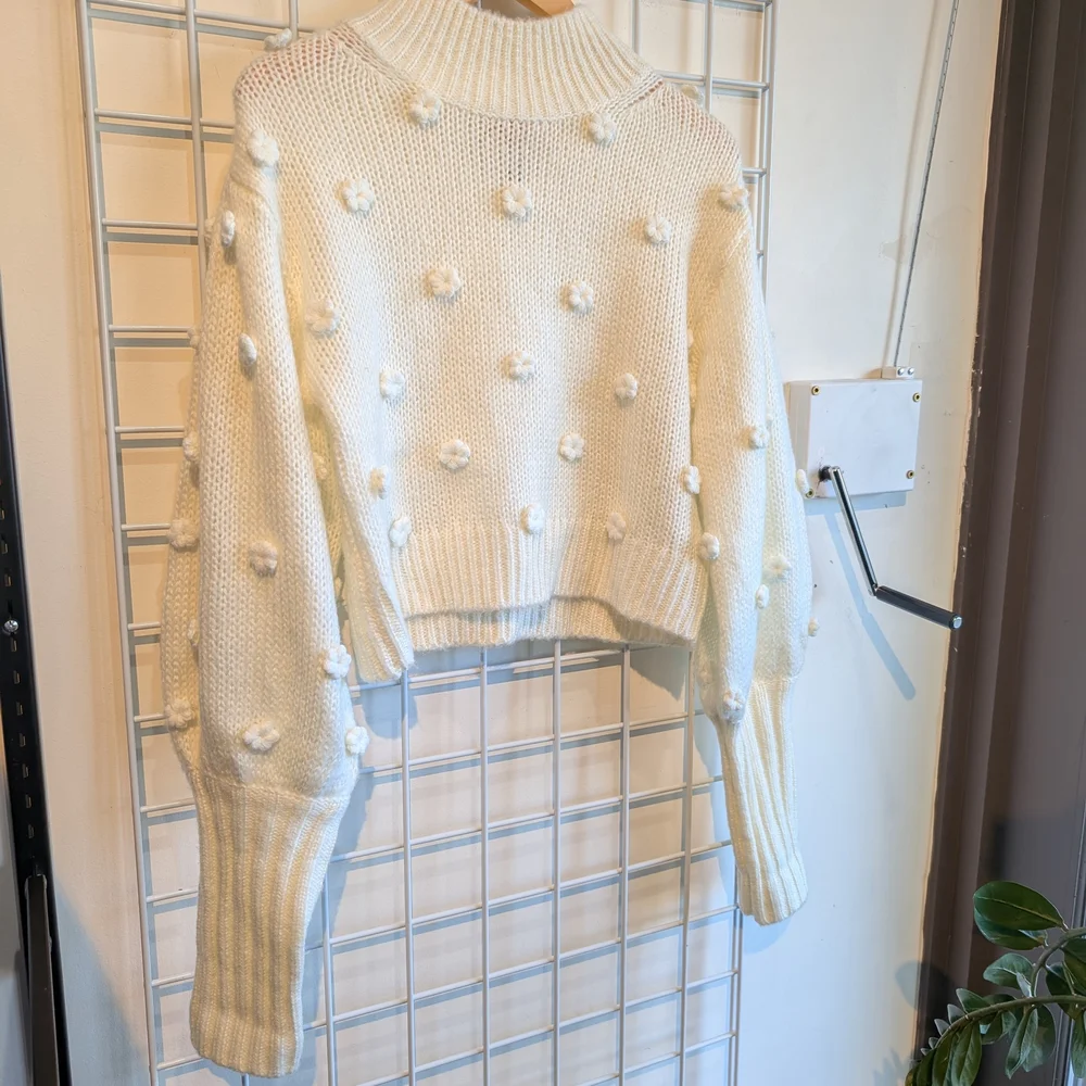 FARM Rio Cream Cowl Neck Sweater - Picture 3 of 15